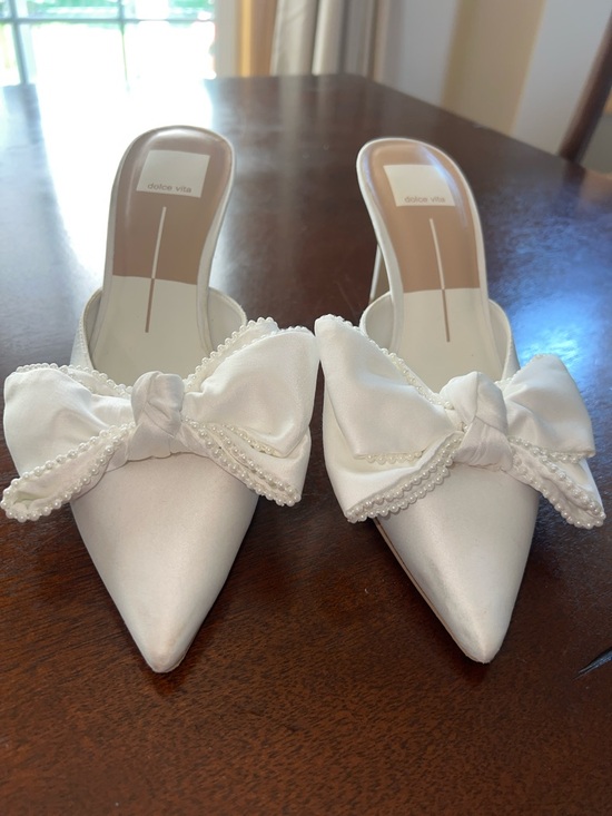 Dolce Vita Shoes - Dolce Vita Kayli Satin Pointed-Toe Bow Mules